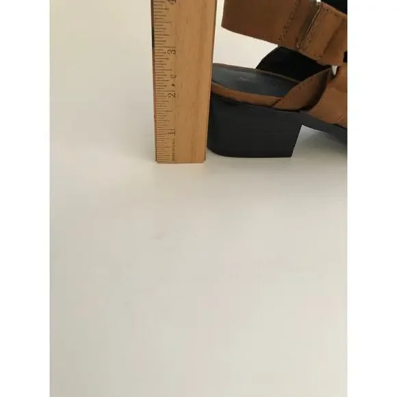 American Eagle Harness Mules Camel 9 Open Back - Picture 8 of 8